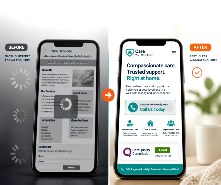 care home website